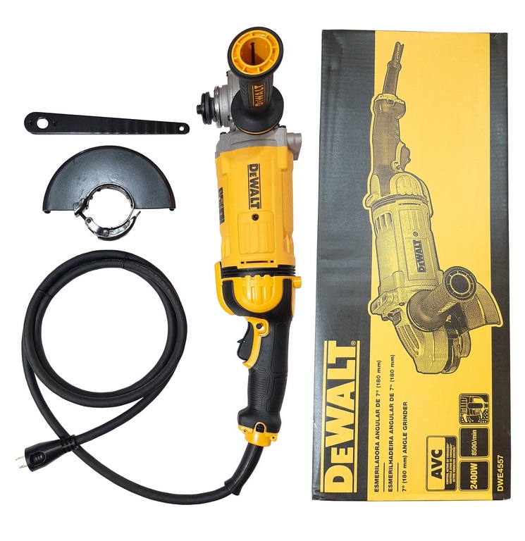 AMOLADORA 7´´ DEWALT DWE4557BE 8500RPM 2400W