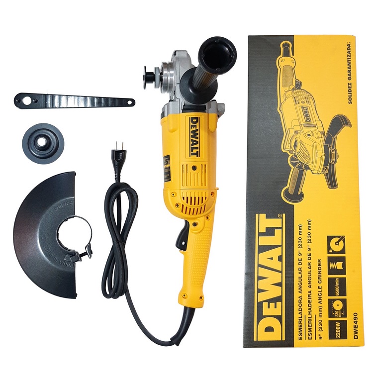 AMOLADORA 9´´ DEWALT REF.DWE490-BE 6500RPM 2200W