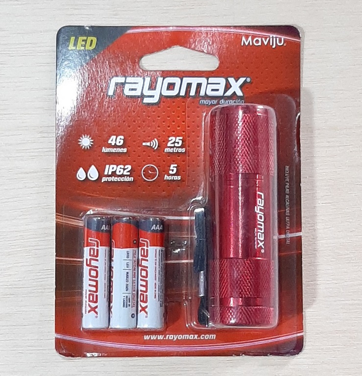 LINTERNA MAVIJU LED ROJO C/PILAS