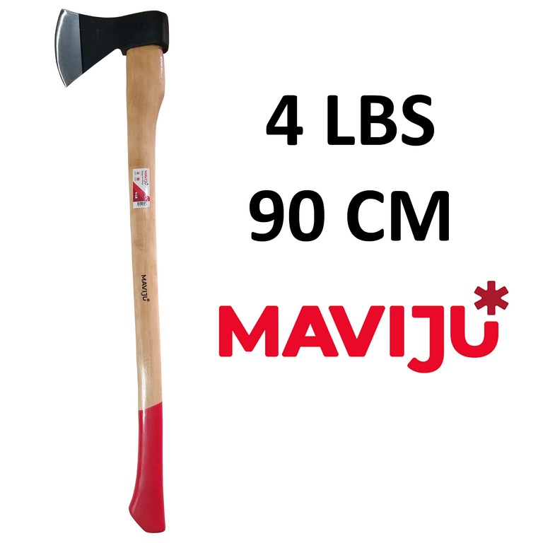 HACHA 4 LB MAVIJU CON MANGO DE MADERA