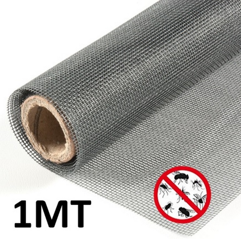 MALLA FIBRA ANTI MOSQUITO 1.00 X 30.5M MAVIJU GRIS