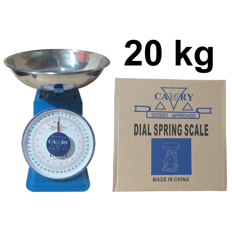 BALANZA CAMRY 20KG AZUL P/REDONDO