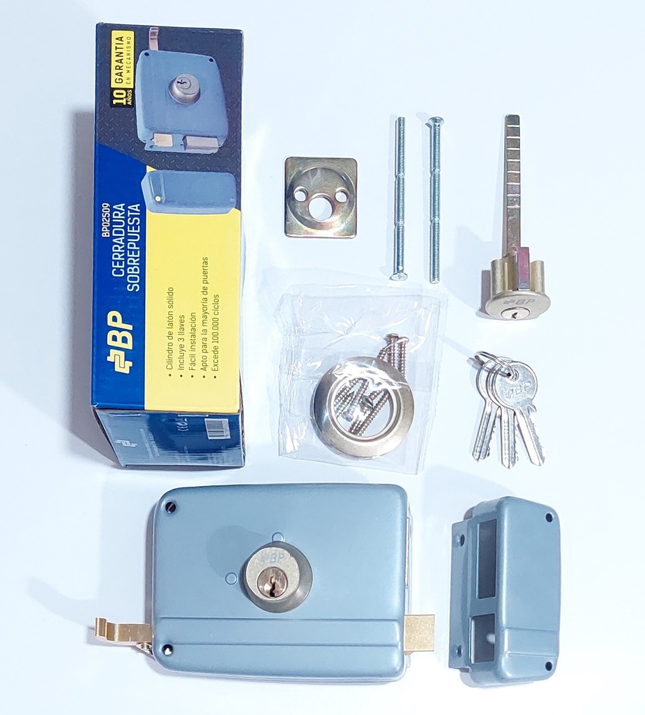 CERRADURA BP SOBREPUESTA 60MM