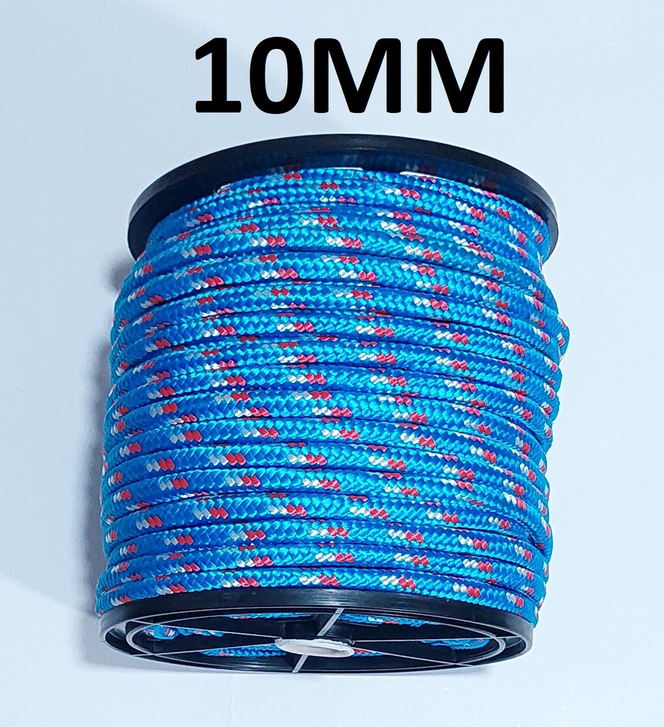 PIOLA TRENSADA POLIESTER 10MM 27MT X KG AZUL PONTE SELVA