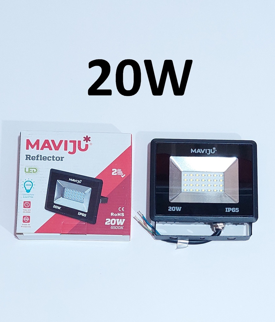 REFLECTOR LED 20W MAVIJU 6500K IP65 2000LM 100-240V