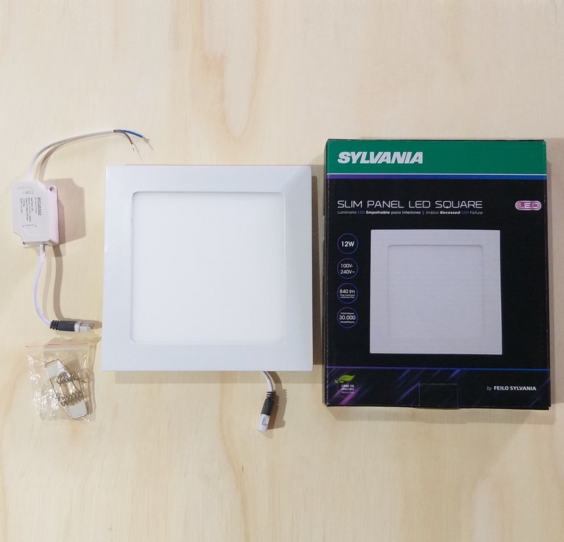 PANEL LED SYLVANIA 12W P/EMPOT CUADRADO