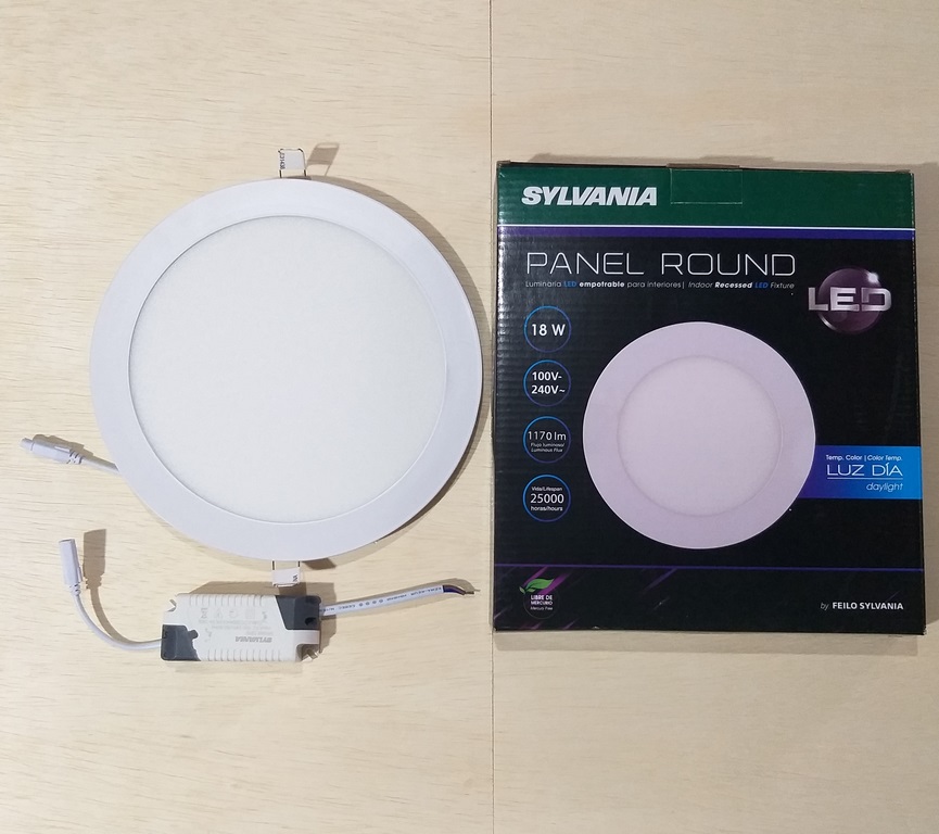 PANEL LED SYLVANIA 18W S/P REDONDO