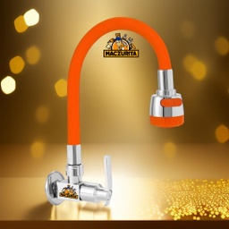 [CHI8860] LLAVE FR. FLEX NARANJA C/DUCHA P/PARED FIORI