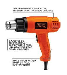 [4B20182] PISTOLA DE CALOR BLACK AND DECKER 1500W