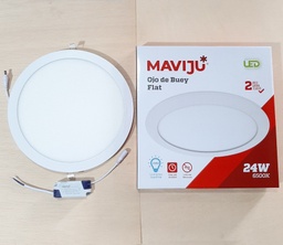 [IL040118] PANEL LED MAVIJU 24W P/EMPOT REDONDO 6500K WH R300