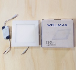 [10078262] PANEL LED WELLMAX 12W CUADRADO P/EMPOT L-DL-0020 6500K