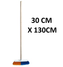 [0000701] ESCOBA PLASTICA COLORES 30CM X 130CM
