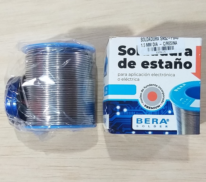 SOLDADURA DE ESTAÑO BERA 0.8 MM (1METRO)