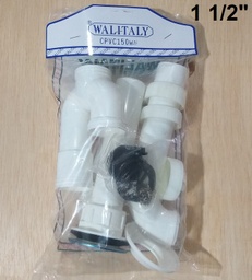 [150015] SIFON RIG. WALITALY 1 1/2´´ C/TAPA COMPLETO BLANCO P/FREG