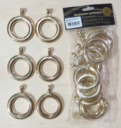 [2T23141] ARGOLLAS CONCENTRICA DORADA 1´´ 12 UNIDADES