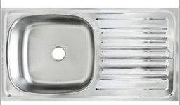 [4677] FREGADERO 1 POZO 75X40 FIORI AC.INOX P/EMPOT WLS7540-A