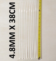 [48380NW] AMARRA PLASTICA 38CM X 4.8MM BLANCA CONSUM