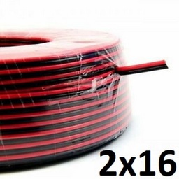 [4M914B5] CABLE PARLANTE 2X16 MET.ROJO/NEGRO GRUESO