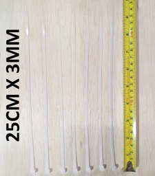 [A490833] AMARRA PLASTICA 25CM X 3.0MM BLANCA PROTOOLS