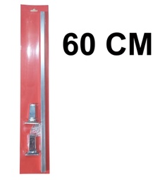 [AQYJ01] ACCES P/BAÑO TOALLERO BARRA 60CM PLAST. CROMADO 1PCS