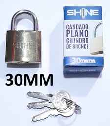 [CHI3967] CANDADO PLANO 30MM NAPOLI/SHINE