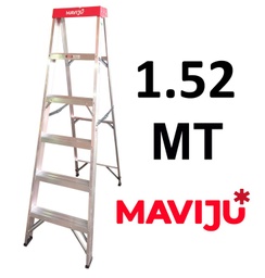 [HE030017] ESCALERA ALUMINIO MAVIJU TIPO TIJERA 5 PIES (1.5 MT)