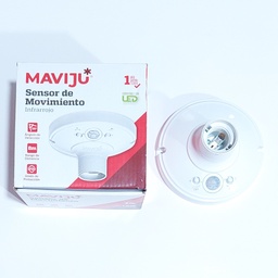 [IL130004] SENSOR D/MOVIMIENTO MAVIJU TIPO ROSETON 60W E27 IP44 8M